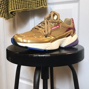 Gold Adidas Runners